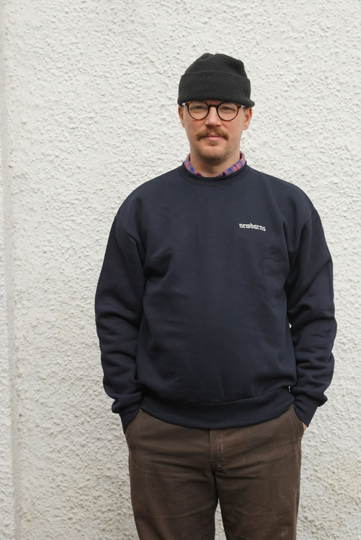 Navy Newbarns Crewneck